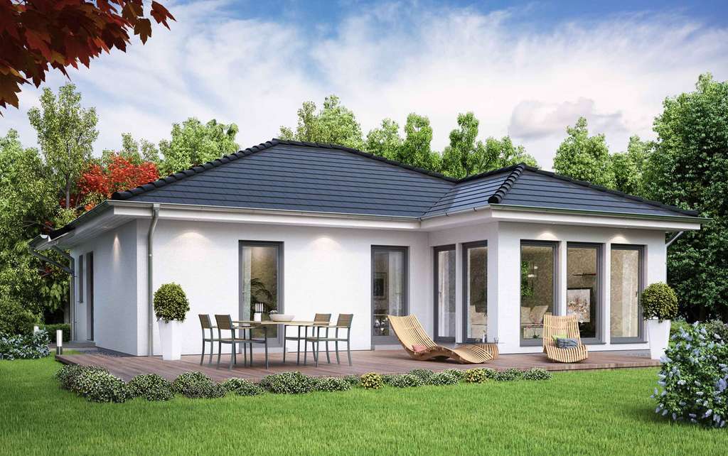 "Bungalow von Scanhaus: Innovative Bauweise mit flexibler Zahlungsoption"