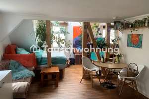 Tauschwohnung: Holzbalken und Oberlicht. Albaucharme hoch Tausend