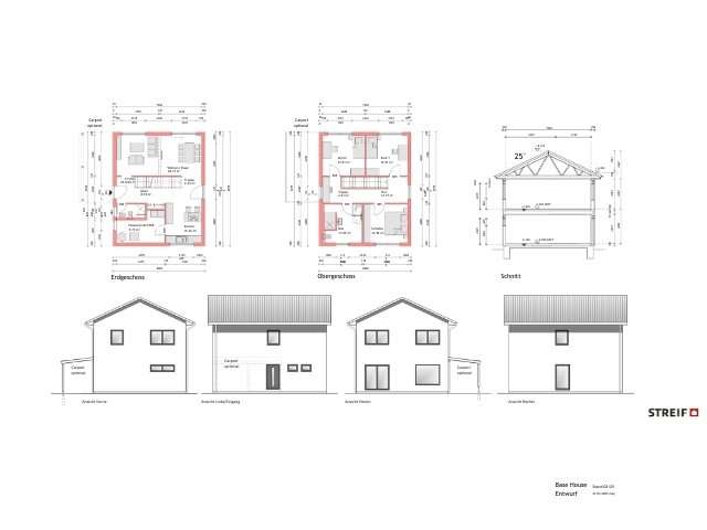 Grundrisse und Schnitte