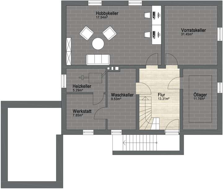 Grundriss Kellergeschoss