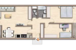 Bezugsfreie 3-Zimmer-Wohnung mit zwei Balkonen in FR-Zähringen – 79108 Zähringen, Freiburg im Breisgau – Vorschaubild 14