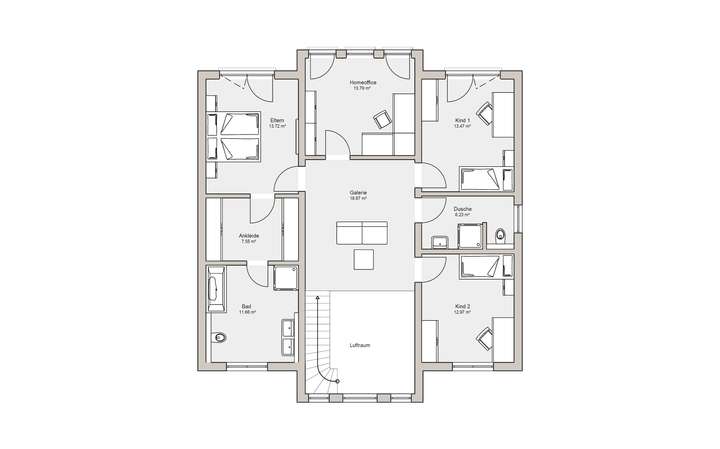 Grundriss Obergeschoss