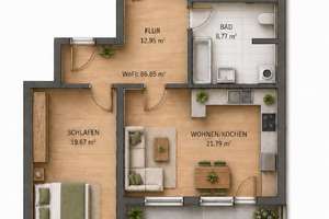 Kapitalanleger aufgepasst! Vermietete 3-Raum-ETW mit Terrasse in der beliebten Südvorstadt – 4275 Südvorstadt, Leipzig – Vorschaubild 15