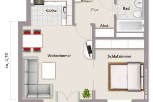 bezugsfreie 2-Zimmer-Wohnung mit Fernsehturmblick in ruhiger Lage in Mitte  – Die vollständige Adresse der Immobilie erhältst du vom Anbieter., 10179 Mitte (Ortsteil), Berlin – Vorschaubild 12