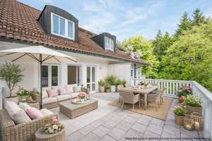 AIGNER: Ruhig und mit besonderem Charme: Maisonettewohnung mit großzügiger Dachterrasse am Stadtrand