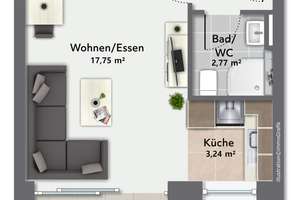 1-Zimmer-Wohnung mit Terrasse - ideal für Singles und Anleger! – Die vollständige Adresse der Immobilie erhältst du vom Anbieter., 80639 Nymphenburg, München – Vorschaubild 9