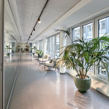 Untermietfläche - Neu ausgebaute Bürofläche mit Glas, Klinker & Hafenblick