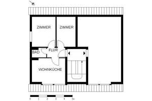 Gemütliche 1,5-Zimmer-Dachgeschosswohnung – Alwin-Lonke-Str. 63, 28719 Burg-Grambke, Bremen – Vorschaubild 4