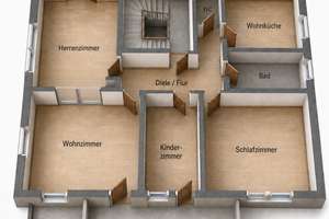 Großzügige 4-Zimmer-Erdgeschosswohnung mit zwei Balkonen, zwei Bädern und Altbauflair – Die vollständige Adresse der Immobilie erhältst du vom Anbieter., 70376 Im Geiger, Stuttgart – Vorschaubild 9