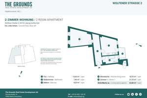 Charmante 2-Zimmer-Wohnung mit großzügiger Wohnküche – Die vollständige Adresse der Immobilie erhältst du vom Anbieter., 4155 Gohlis-Süd, Leipzig – Vorschaubild 12