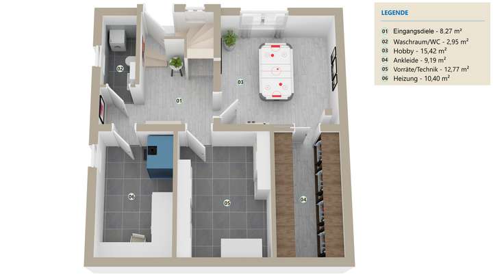 Grundriss Untergeschoss