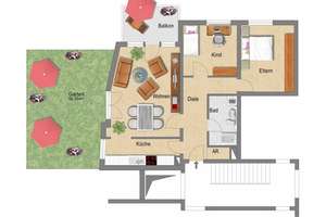 + Derendorf + 3-Zimmer-Gartenwohnung + barrierearm + ca. 74 m² + – Die vollständige Adresse der Immobilie erhältst du vom Anbieter., 40476 Golzheim, Düsseldorf – Vorschaubild 10