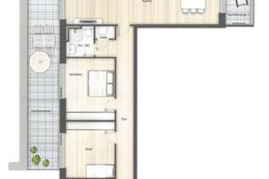 Über den Dächern von Fürth: Neubau 3-Zi. Dachterrassenwohnung / Wohnung mieten – Die vollständige Adresse der Immobilie erhältst du vom Anbieter., 90762 Stadtpark, Stadtgrenze, Fürth – Vorschaubild 18