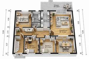++ Für clevere Kapitalanleger: 5-Zi-Terrassen-ETW mit Garten im 3-Parteien-Haus! Nicht verpassen! ++ – Die vollständige Adresse der Immobilie erhältst du vom Anbieter., 40237 Düsseltal, Düsseldorf – Vorschaubild 4