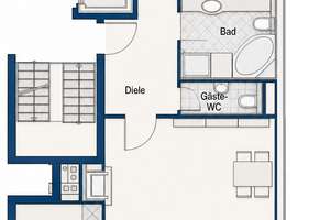 Erstklassige Drei-Zimmer-Wohnung mit Balkon in ruhiger, zentraler Lage – 60388 Bergen-Enkheim, Frankfurt am Main – Vorschaubild 12