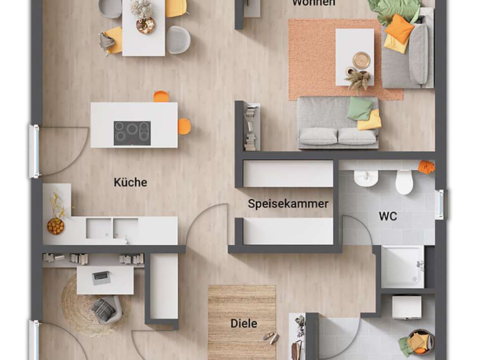Beispiel EG Staffelgeschoss 1