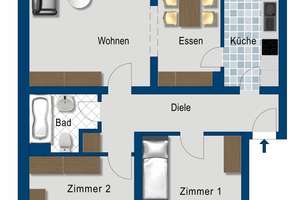 3 Zimmer Wohnung in Leichlingen – Im Dorffeld 24, 42799 Leichlingen (Rheinland) – Vorschaubild 2