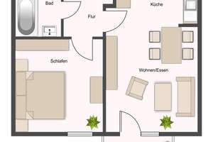 Moderne 2-Zimmerwohnung mit Terrasse in zentraler Lage von Bonn-Ippendorf – Die vollständige Adresse der Immobilie erhältst du vom Anbieter., 53127 Ippendorf, Bonn – Vorschaubild 8