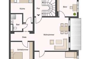 Erstbezug: Teilmöblierte Dachgeschoss-Wohnung in Heidelberger Gründerzeitvilla – Die vollständige Adresse der Immobilie erhältst du vom Anbieter., 69115 Weststadt, Heidelberg – Vorschaubild 14