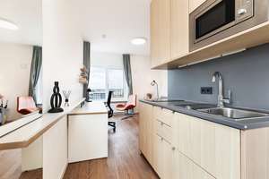 Lehrter Straße, Moabit: Modernes Micro-Living im 16. OG mit Concierge, Gym & Gemeinschafts-Terrasse – Lehrter Straße 24B, 10557 Moabit, Berlin – Vorschaubild 8