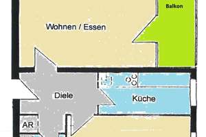 Helle 2-Zi. Wohnung mit Balkon in Erlangen nahe Siemens Campus / Wohnung kaufen – Die vollständige Adresse der Immobilie erhältst du vom Anbieter., 91058 Schönfeld, Erlangen – Vorschaubild 8