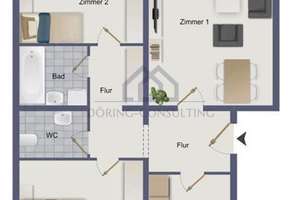 Helle 3-Zi-Wohnung mit Potenzial und Balkon – Die vollständige Adresse der Immobilie erhältst du vom Anbieter., 64289 Kranichstein, Darmstadt – Vorschaubild 15
