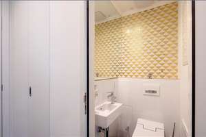 Möbliert: FRIENDS Tower: Elegante 1,5-Zimmer Wohnung – Die vollständige Adresse der Immobilie erhältst du vom Anbieter., 80639 Nymphenburg, München – Vorschaubild 9