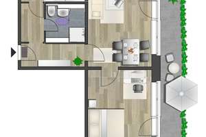 Großzügige 2-Raum-Balkonwohnung neu saniert – Stollberger Str. 51, 9119 Kapellenberg, Chemnitz – Vorschaubild 3