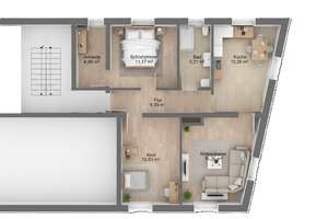 Attraktive 3-Zimmer-Wohnung in zentraler Lage von Augsburg-Oberhausen – solide vermietet – Die vollständige Adresse der Immobilie erhältst du vom Anbieter., 86154 Oberhausen-Süd, Augsburg – Vorschaubild 15