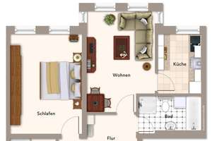 Schöne 2 Raumwohnung in Stadtfeld mit Einbauküche ! – Arndtstraße 27, 39108 Stadtfeld Ost, Magdeburg – Vorschaubild 15
