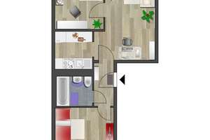 3-Raum-Wohnung mit guter Anbindung an den ÖPNV – Leipziger Str. 142b, 9114 Borna-Heinersdorf, Chemnitz – Vorschaubild 5