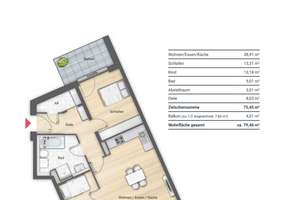 Neubau Wohnung drei Zimmer 79m² Kohlenhof Küche + Balkon – Kohlenhofstraße 60, 90443 Gostenhof, Nürnberg – Vorschaubild 31