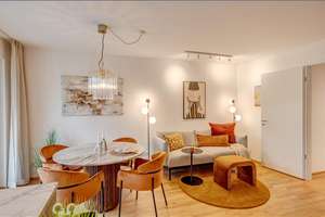 Möbliert:  Neubau-Erstbezug: Stilvolle 3- Zimmer Wohnung   – Die vollständige Adresse der Immobilie erhältst du vom Anbieter., 80634 Neuhausen, München – Vorschaubild 2