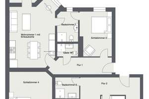 2-in-1 Wohnkonzept: bezugsfertige Wohnung mit zwei nutzbaren Bereichen in Kreuzberg – Blücherstraße 37, 10961 Kreuzberg, Berlin – Vorschaubild 17