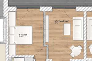KfW 40 QNG: 150.000 € Förderkredit - 2 Zimmer OG Wohnung mit Nordbalkon – Wasserturmstraße 3-5, 85748 Garching bei München – Vorschaubild 2