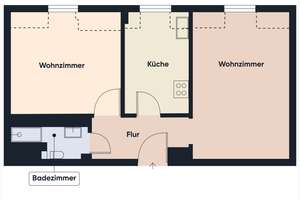 Zweitbezug n. Sanierung! Exklusive 2 Zimmer Wohnung auf 60 m² in Nürnberg mit Bad neu, EBK neu uvm.! – Die vollständige Adresse der Immobilie erhältst du vom Anbieter., 90459 Galgenhof, Nürnberg – Vorschaubild 5