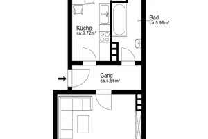 AIGNER - Großzügige 1-Zimmer-Wohnung mit Balkon in Schwabing-West – Die vollständige Adresse der Immobilie erhältst du vom Anbieter., 80798 Neuschwabing, München – Vorschaubild 4