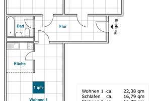 Familienfreundliche 3-Zimmerwohnung mit Balkon! – Herzberger Str. 28, 1239 Prohlis-Nord, Dresden – Vorschaubild 1