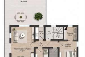 Penthouse im Dachgeschoss: 3 Zimmer, ca. 126 m² und ca. 38 m² Dachterrasse – 26133 Bümmerstede, Oldenburg (Oldenburg) – Vorschaubild 19