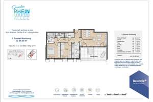 3-Zimmer Wohnung in Rheinnähe mit Dachterrasse und Einbauküche – 67061 Süd, Ludwigshafen am Rhein – Vorschaubild 11