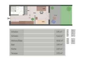 Attraktives 1-Zimmer-Apartment mit Privatgarten & Terasse in München-Pasing  – Die vollständige Adresse der Immobilie erhältst du vom Anbieter., 81241 Pasing, München – Vorschaubild 8