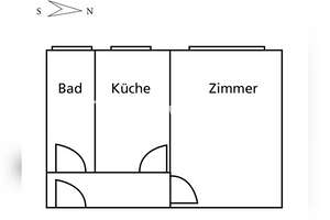Tauschwohnung: Süße 1 ZimmerWHG gegen 2 Zi-WHG – Die vollständige Adresse der Immobilie erhältst du vom Anbieter., 22089 Eilbek, Hamburg – Vorschaubild 3