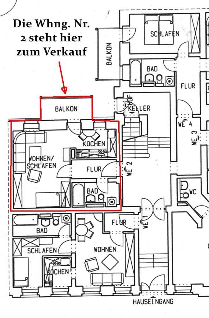Immobilie in Chemnitz - °°°° Aktuell gerade frei werdende u. schnucklige 1 Raum mit Balkon zu verkaufen°°° - Bild 1