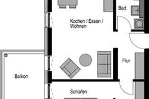 STOP! - hochwertige 2-Zimmer-Wohnung – Am Bleicher Hag 13, 89075 Eselsberg, Ulm – Vorschaubild 2