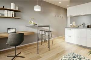 Stilvolle 1-Zimmer-Penthouse-Wohnung mit gehobener Innenausstattung mit EBK in Würzburg – Urlaubsstraße 2b, 97076 Grombühl, Würzburg – Vorschaubild 4