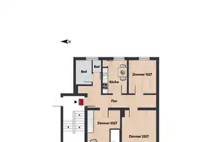 Zimmer 12,88 m² innerhalb einer 3er-WG // EG re, Zimmer 3327 – Robert-Koch-Platz 8, 38440 Wolfsburg – Vorschaubild 10