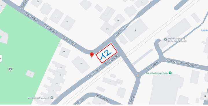 Lageplan Kempenstraße 6-12