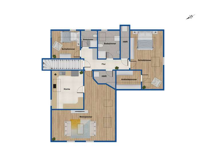 Grundriss Obergeschoss