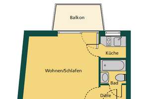 Saniertes Apartment mit Balkon direkt an der U-Bahn Gern – 80637 Dom Pedro, München – Vorschaubild 13