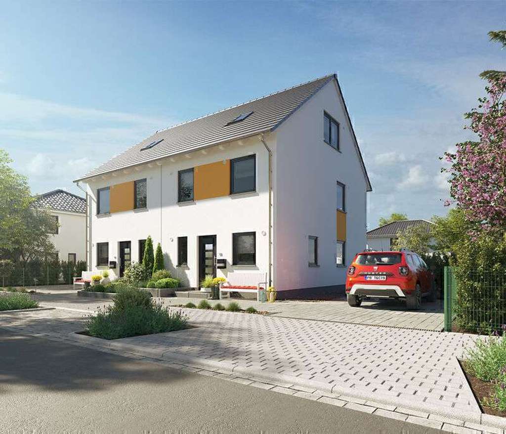 Immobilie in Schillingen - 2x Doppelhaushälften, massiv gebaut, Preis inkl. Grundstück - Bild 1